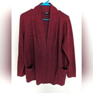 Burgundy Sweater Cardigan